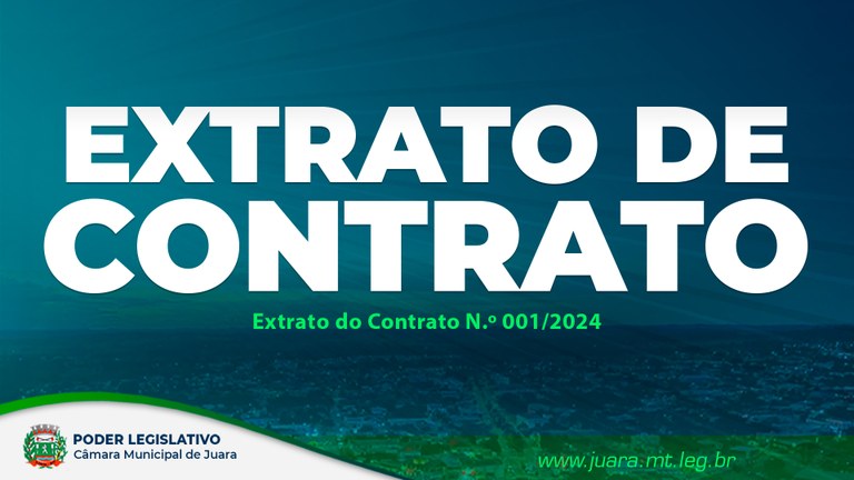 Confira O Extrato Do Contrato N Poder Legislativo