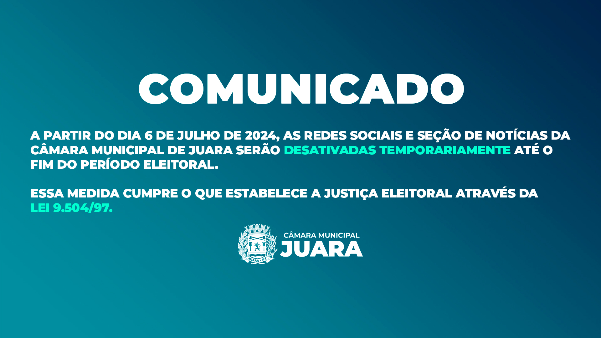 Comunicado: Eleições 2024