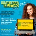 UAB de Juara divulgou 30 vagas para o curso de Pós-Graduação Latu Sensu em Redes e Computação Distribuída.