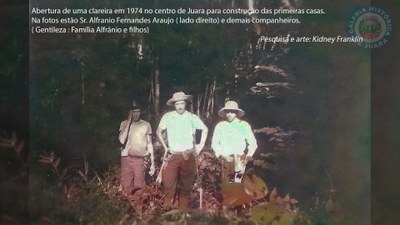 Abertura de uma clareira no centro de Juara - 1974