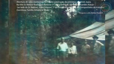 Abertura de uma clareira no centro de Juara - 1974