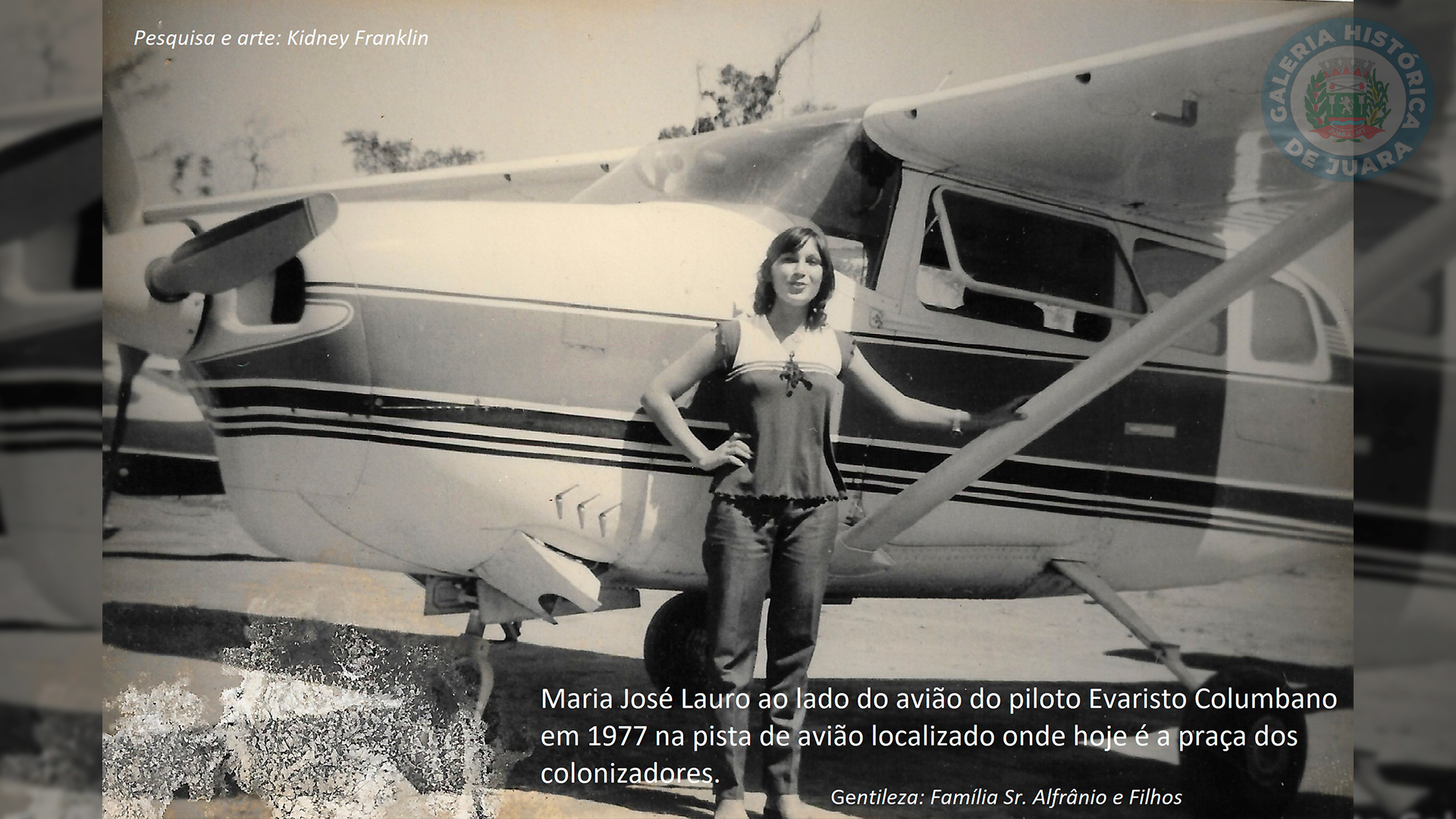 Pista de avião na Praça dos Colonizadores - 1977