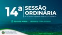 14ª Sessão Ordinária acontecerá nesta segunda-feira (10)