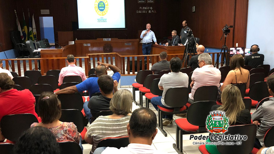 1ª Audiência Pública para revisão do Plano Diretor Municipal foi realizada na noite de quinta-feira, 23 de junho