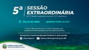 5ª Sessão Extraordinária de 2023 acontecerá nesta quarta-feira