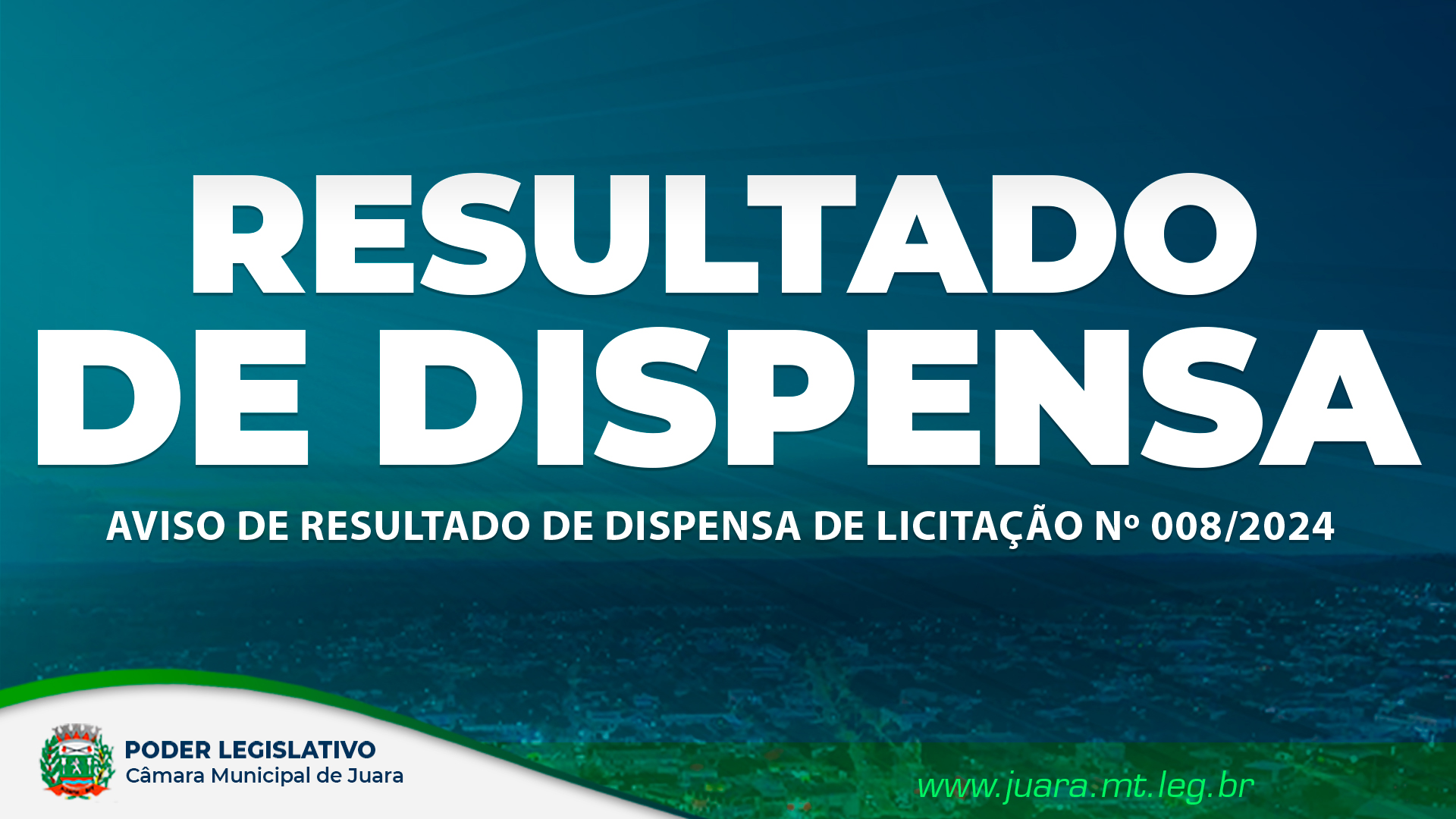 Acesse o Aviso de Resultado de Dispensa de Licitação Nº 008/2024