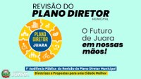 Acontecerá nesta quinta-feira, 23 de junho às 19h a 1ª Audiência Pública para revisão do Plano Diretor