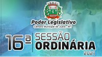 Acontecerá nesta segunda-feira 05 de julho às 19h30 a 16ª Sessão Ordinária do Poder Legislativo Juarense