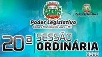 Acontecerá nesta segunda-feira 10 de agosto às 19h30 a 20ª Sessão Ordinária do Poder Legislativo Juarense.