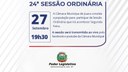 Acontecerá nesta segunda-feira 27 de setembro às 19h30 a 24ª Sessão Ordinária do Poder Legislativo Juarense