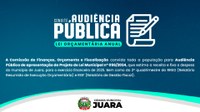 Audiência Pública: Lei Orçamentária Anual (2025) será debatida nesta terça-feira