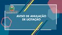 Aviso de anulação de licitação