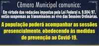 Câmara Municipal Comunica.