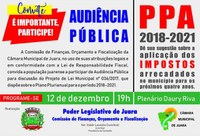 Câmara realiza audiência do PPA. População decide qual a Juara que quer.