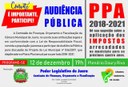 Câmara realiza audiência do PPA. População decide qual a Juara que quer.