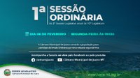 Câmara realiza nesta segunda-feira 06, a 1ª Sessão Ordinária do ano