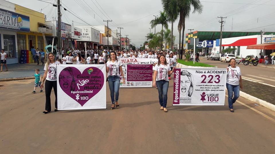 Caminhada marcou o Dia Internacional da Mulher em Juara/MT.