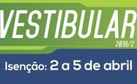 Candidatos podem solicitar isenção da taxa do vestibular até quinta-feira, dia 05.