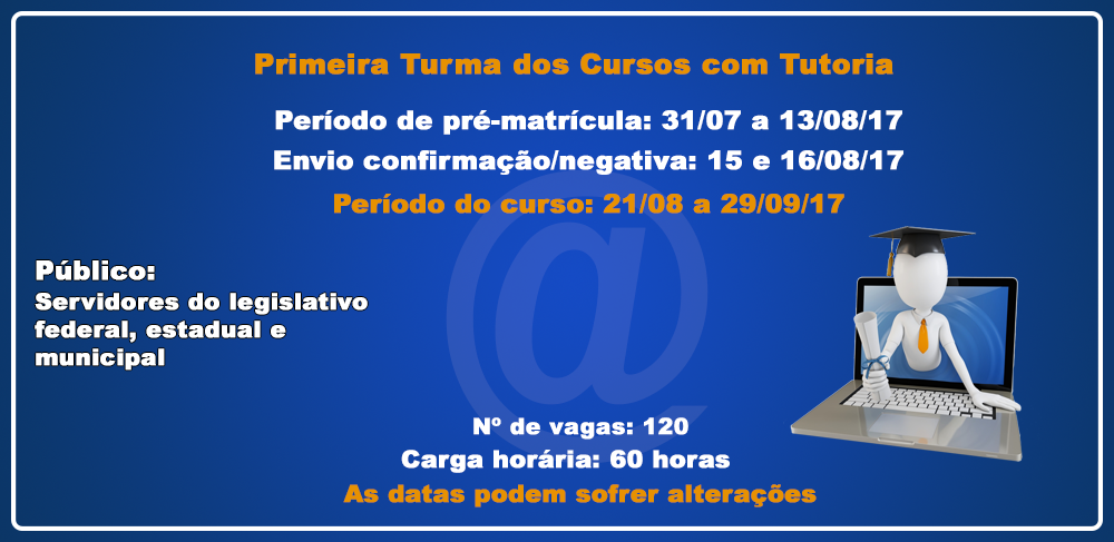 Confira a 1ª oferta de vagas para os cursos com tutoria do ILB.