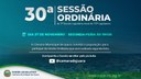 Confira a pauta da 30ª Sessão Ordinária de 2023