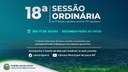 Confira a pauta da 18ª Sessão Ordinária de 2023