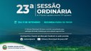 Confira a pauta da 23ª Sessão Ordinária de 2023