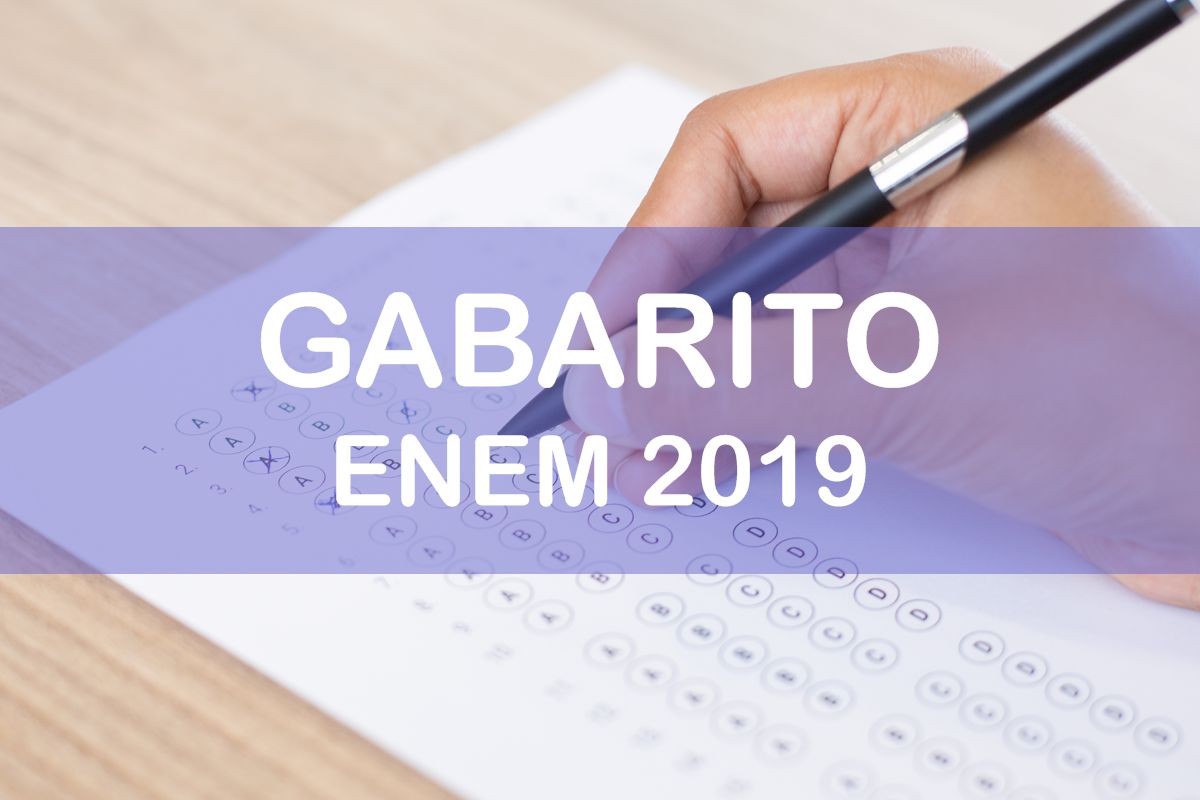 Confira aqui o gabarito oficial do ENEM/2019 publicado pelo INEP.