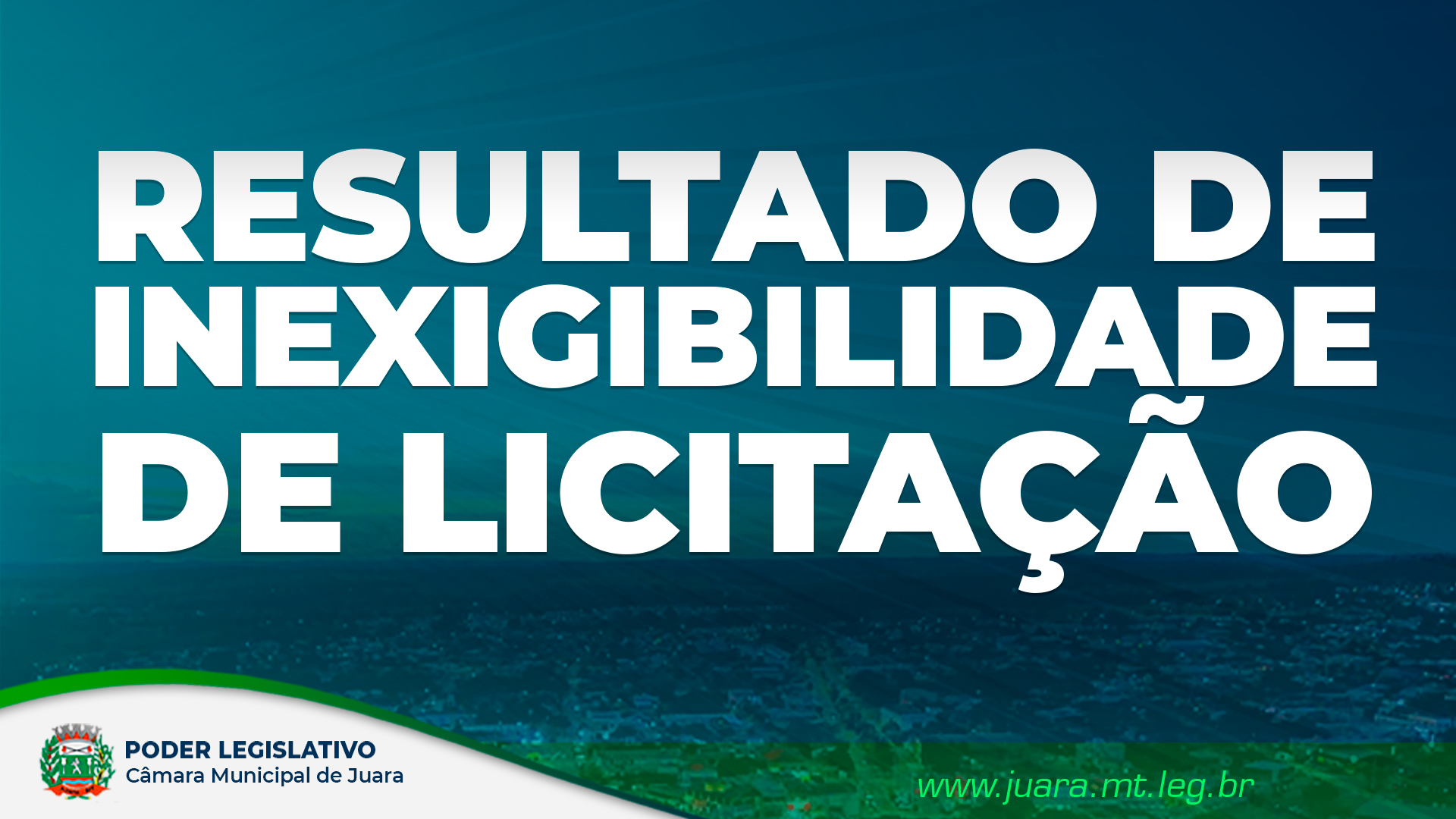 Confira o Aviso de Resultado de Inexigibilidade de Licitação nº 001/2024