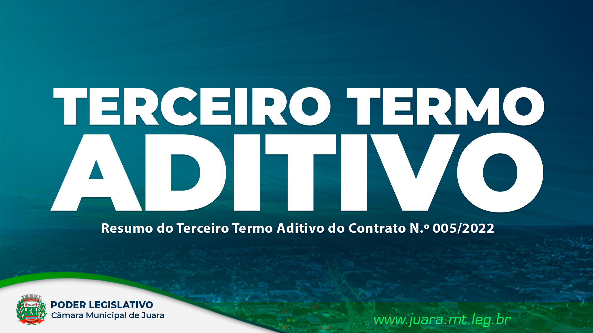 Confira o Resumo do Terceiro Termo Aditivo do Contrato N.º 005/2022