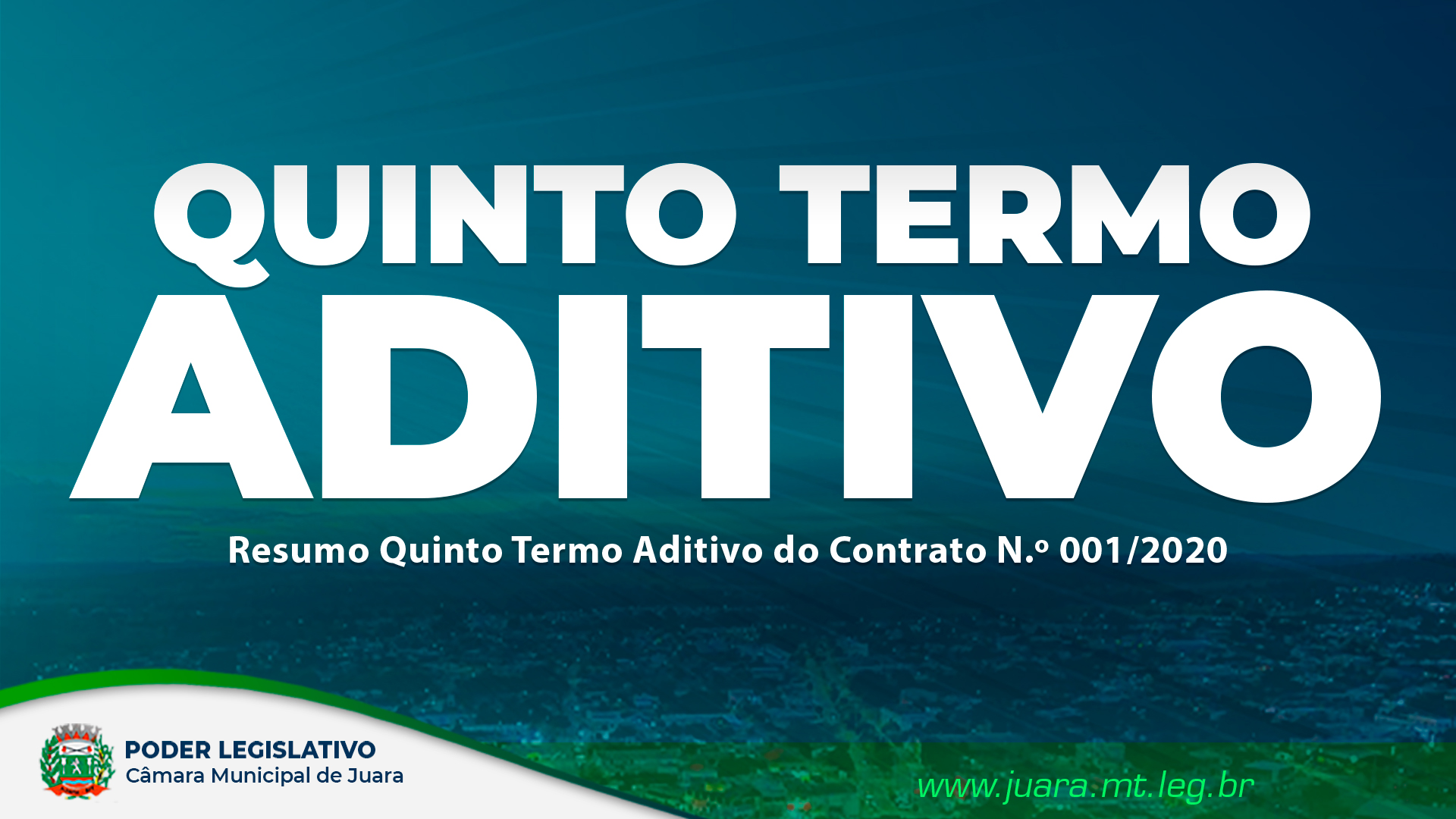 Confira o Resumo Quinto Termo Aditivo do Contrato N.º 001/2020