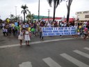 Desfile cívico de 7 de setembro terminou com chuva forte em Juara.