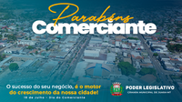 Dia do Comerciante: Câmara parabeniza empreendedores de Juara pelo seu dia