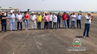 Inauguração da pista de pouso e decolagem do aeroporto de Juara reuniu várias autoridades regionais e estaduais