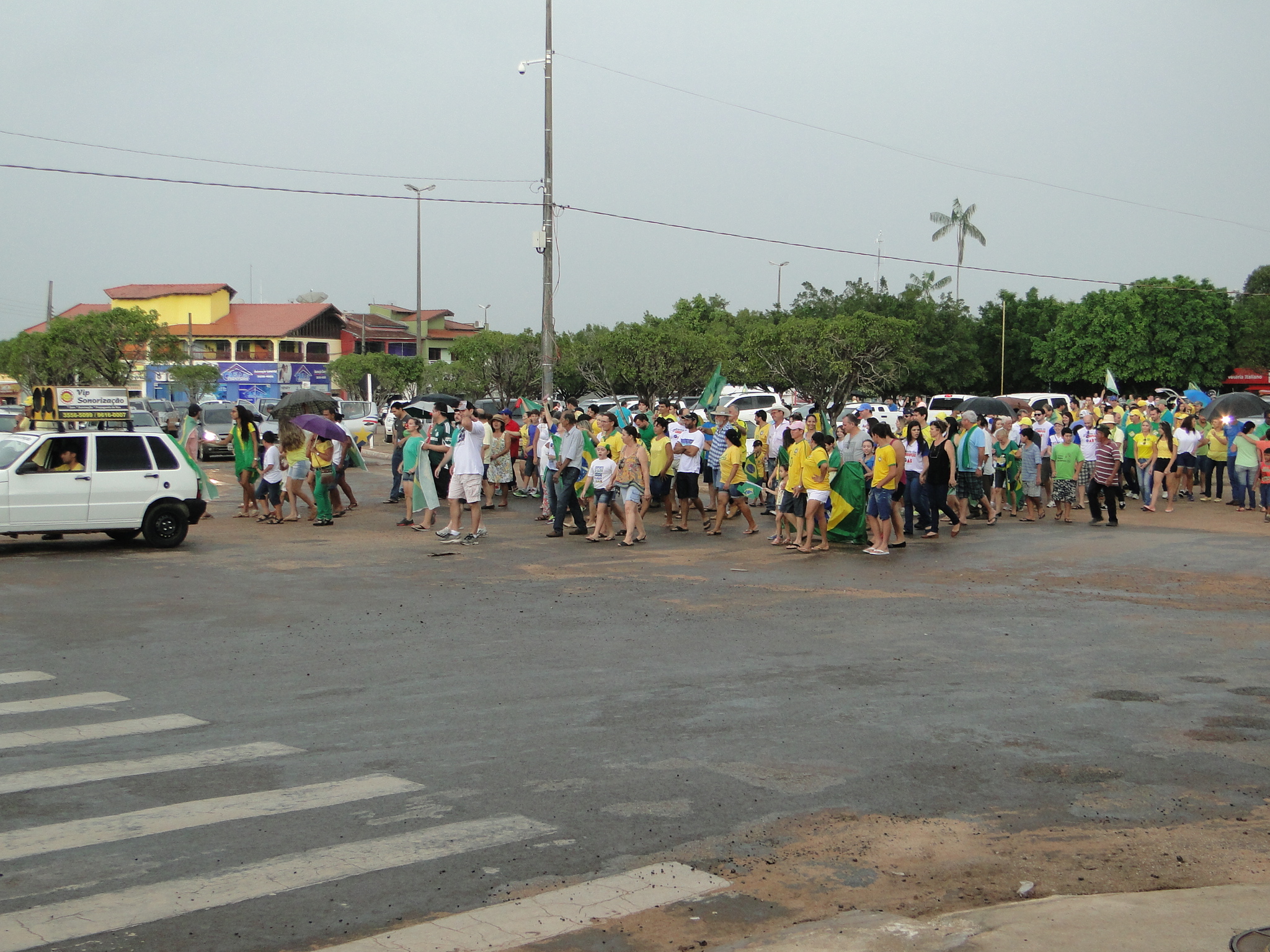 Juara foi às ruas protestar contra a corrupção. Movimento foi Brasil afora.