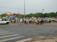 Juara foi às ruas protestar contra a corrupção. Movimento foi Brasil afora.