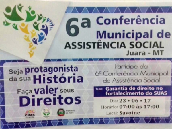 Juara se prepara para a 6ª Conferência de Assistência Social.