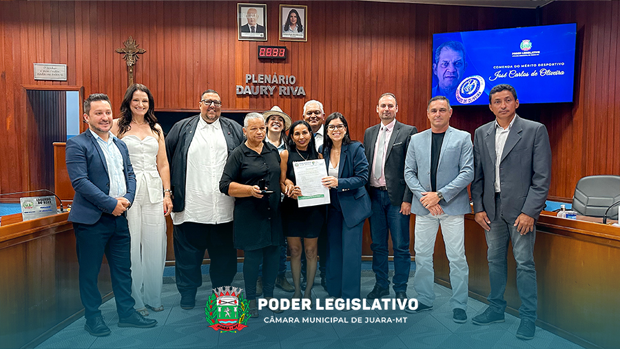 Legislativo de Juara homenageia desportistas e educadores durante Sessão Solene