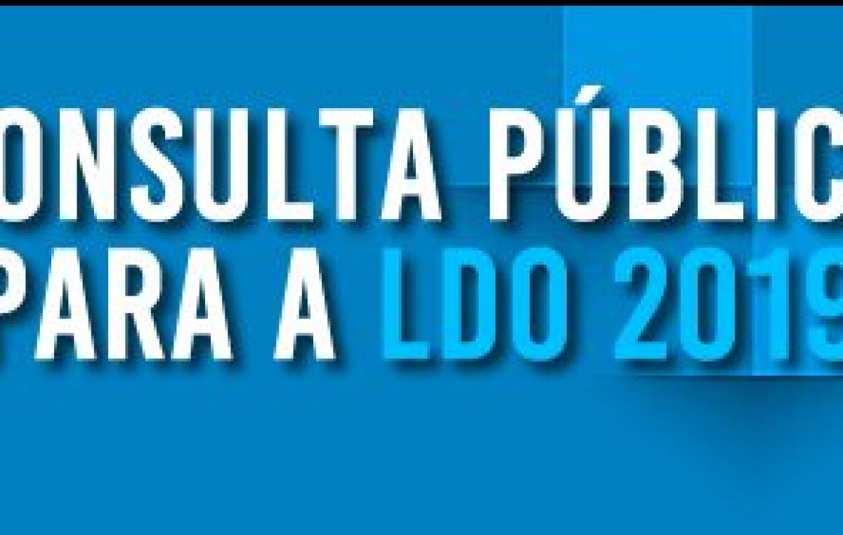 Nesta quinta-feira, 17 de maio têm Audiência Pública em Juara sobre a  LDO/2019.