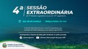 Nesta terça-feira (28) será realizada a 4ª Sessão Extraordinária de 2023