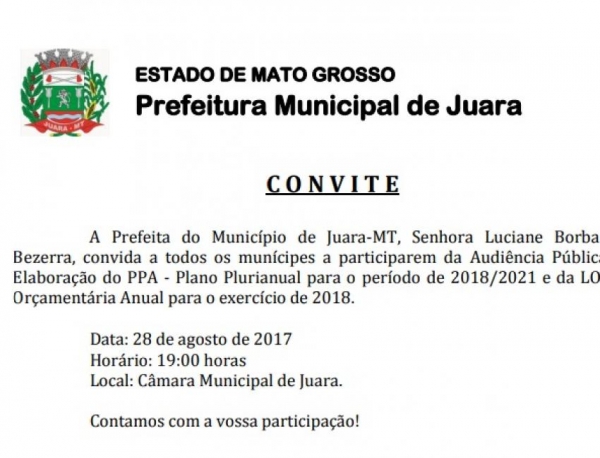 PPA será apresentado hoje em audiência pública na Câmara.