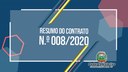 Resumo do Contrato N.º 008/2020.