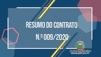 Resumo do Contrato N.º 009/2020