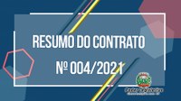 Resumo do Contrato Nº 004/2021 Câmara Municipal 