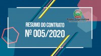 Resumo do Contrato Nº 005/2020