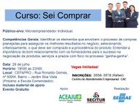 SEBRAE promove mais um curso em Juara: "Sei comprar".