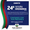 Segunda-feira, 16 de setembro tem Sessão Ordinária na Câmara de Vereadores.