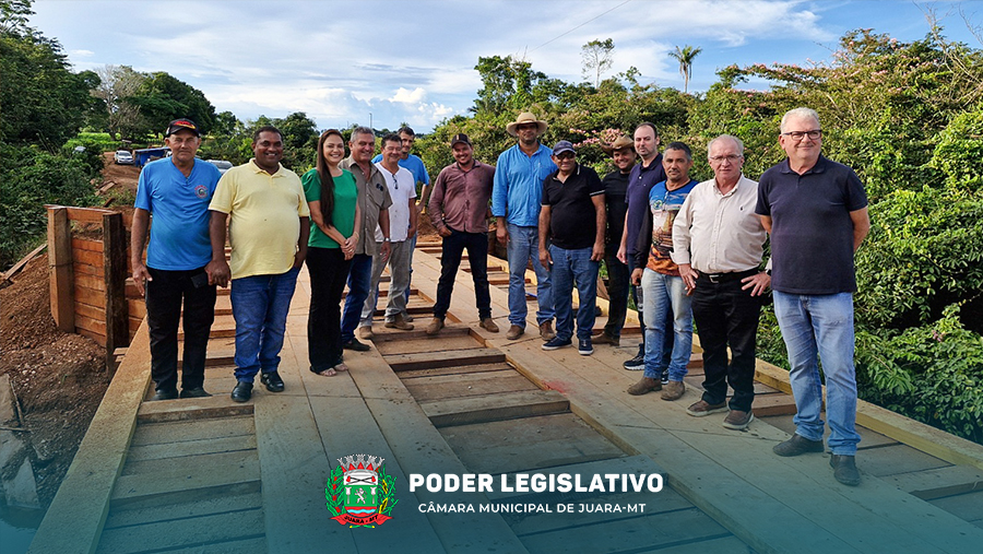 Vereadores acompanharam inauguração da Ponte sobre o Rio Araputanga