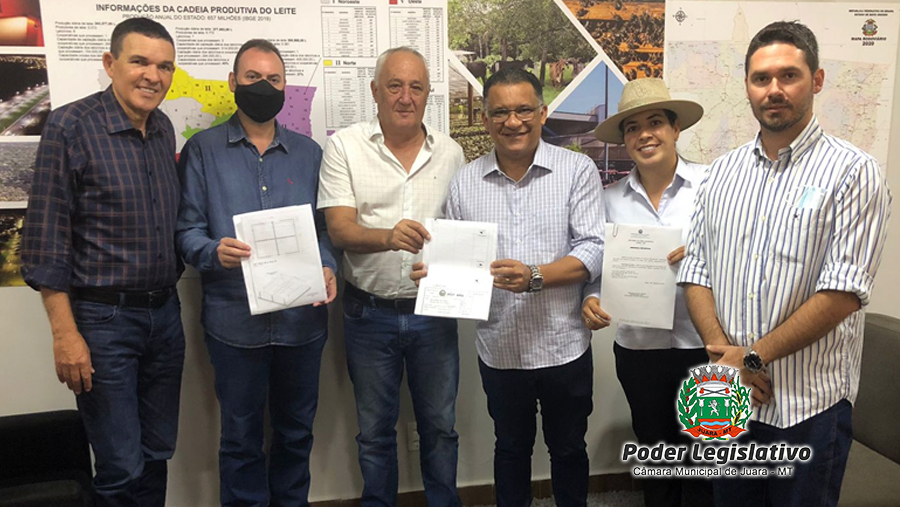 Vereadores e prefeito protocolaram na SEAF/MT o projeto de Revitalização e Reforma da Feira Livre Municipal de Juara