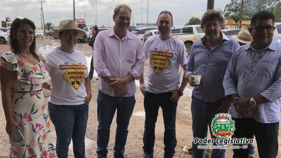 Vereadores estiveram participando de manifesto em Sorriso na última quinta-feira para cobrar duplicação da BR-163