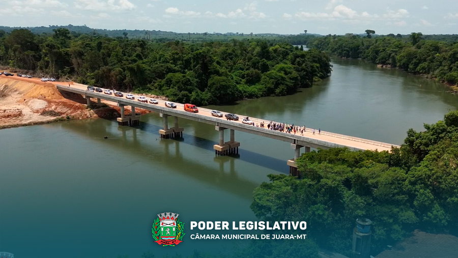 Vereadores prestigiam inauguração da ponte sobre o do Rio dos Peixes